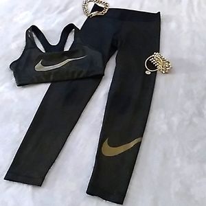 Gold Nike Set